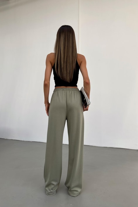 Bağcıklı Modal Pantolon Haki