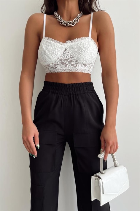 Çok Cepli Jogger Pantolon Siyah