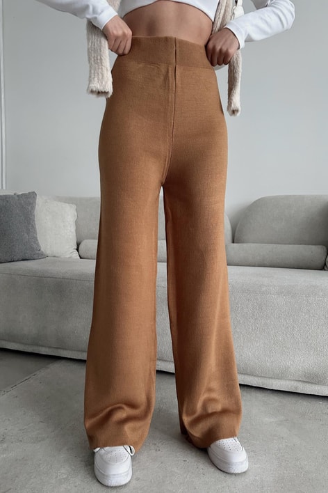 Color Triko Pantolon Camel