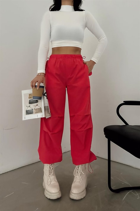 Jogger Trend Pantolon Fuşya