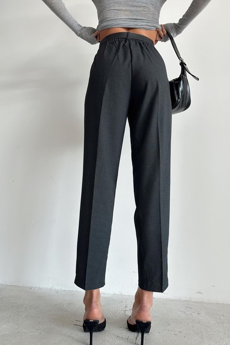 Kemerli Havuç Pantolon Antrasit