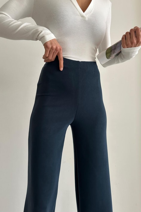 Modal Relax Palazzo Pantolon Lacivert