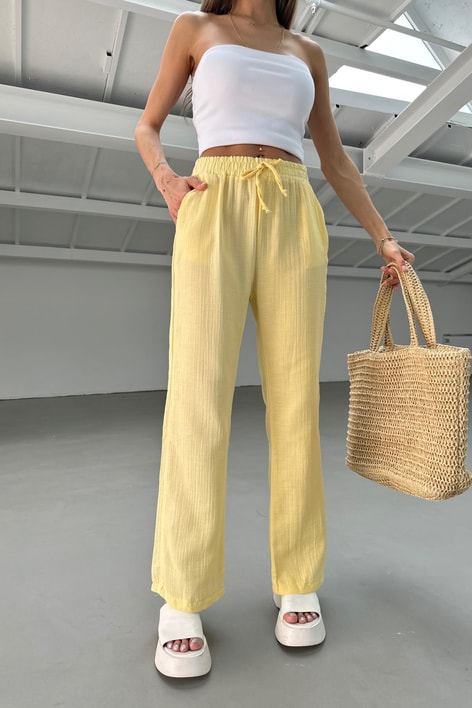 Müslin Pantolon Sarı