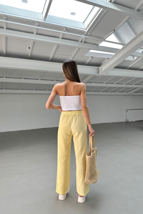 Müslin Pantolon Sarı