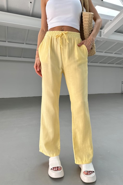 Müslin Pantolon Sarı