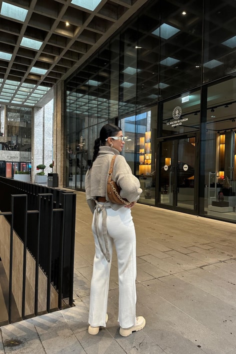 Palazzo Fitilli Pantolon Krem