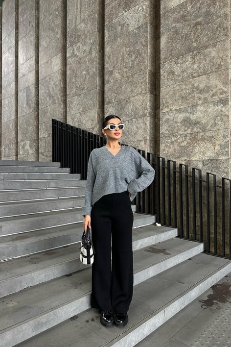 Palazzo Fitilli Pantolon Siyah