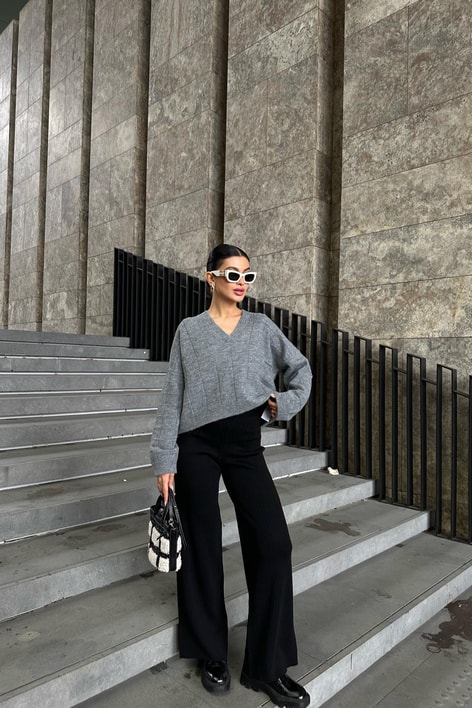 Palazzo Fitilli Pantolon Siyah