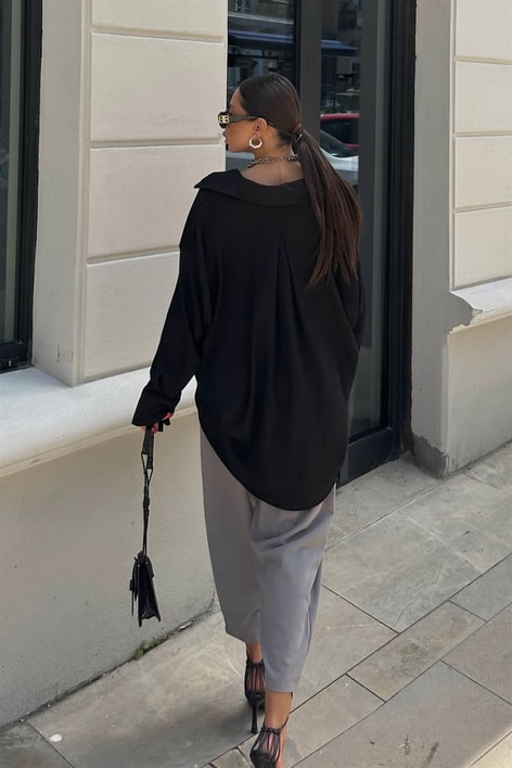 Pensli Carrot Fit Pantolon Gri