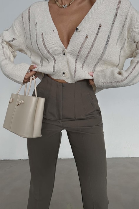 Pensli Havuç Pantolon Haki