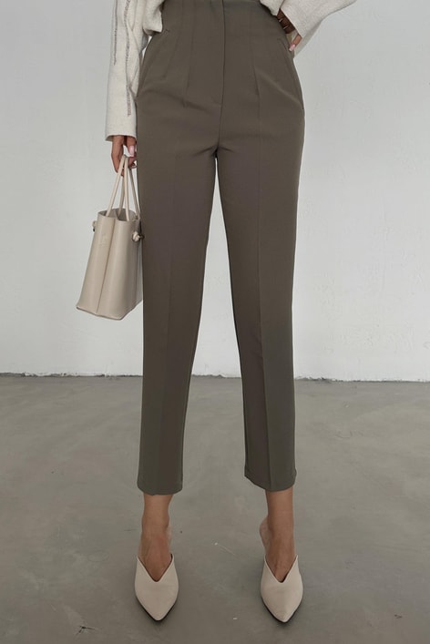 Pensli Havuç Pantolon Haki