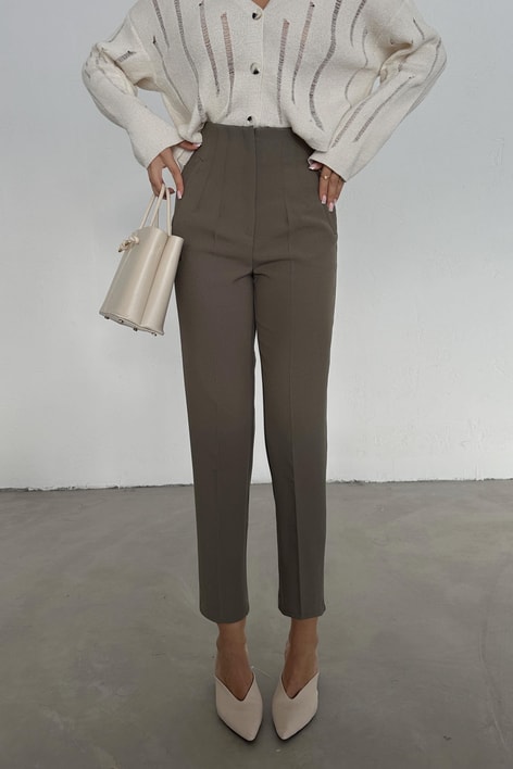 Pensli Havuç Pantolon Haki