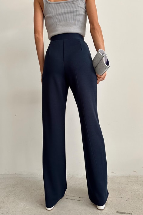Pileli Modern ÇıtÇıt Palazzo Lacivert