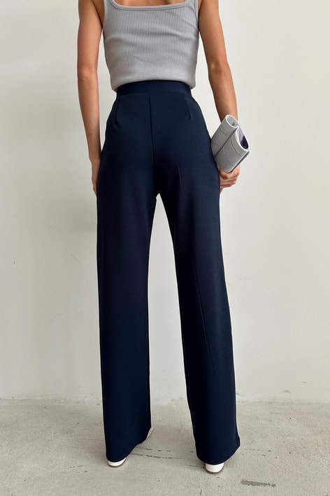 Pileli Modern ÇıtÇıt Palazzo Lacivert