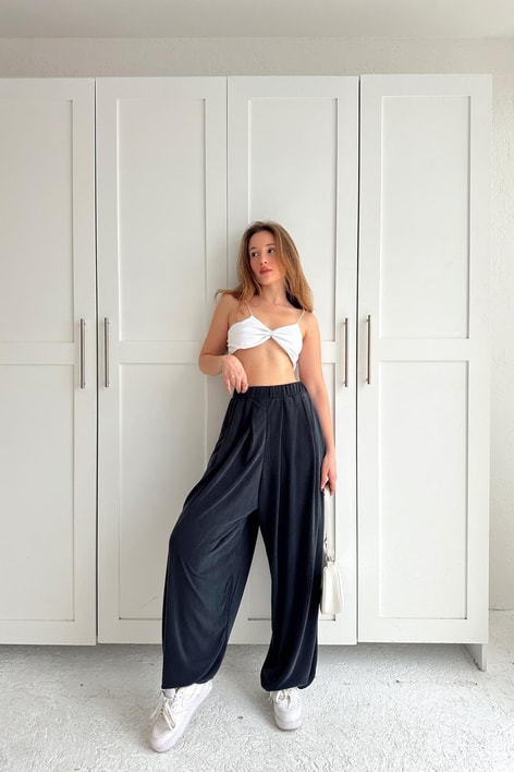 Relax Bol Modal Pantolon Antrasit