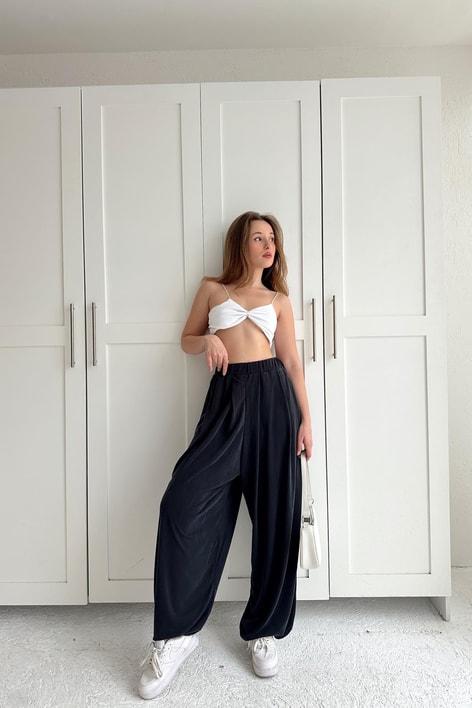 Relax Bol Modal Pantolon Antrasit