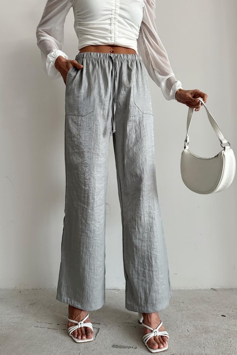 Shine Cepli Pantolon Gri