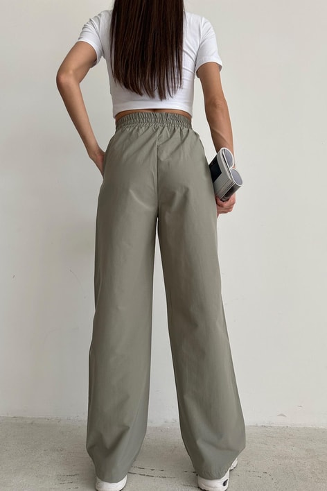 Yüksek Bel Pantolon Haki