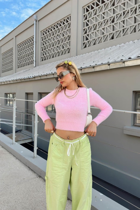 Premium Yumoş Kazak Şeker Pembe