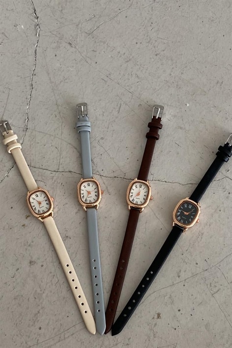 Nehemia Deri Kayışlı Kol Saati Kahverengi