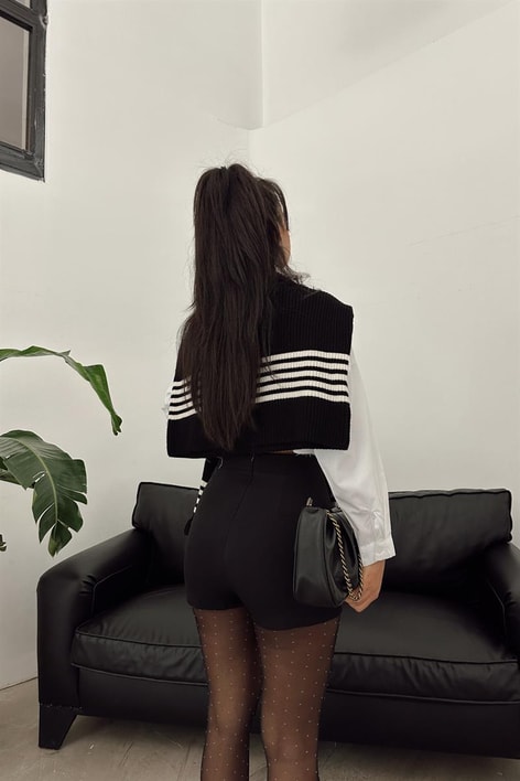 Circle Kemer Klasik Şort Siyah