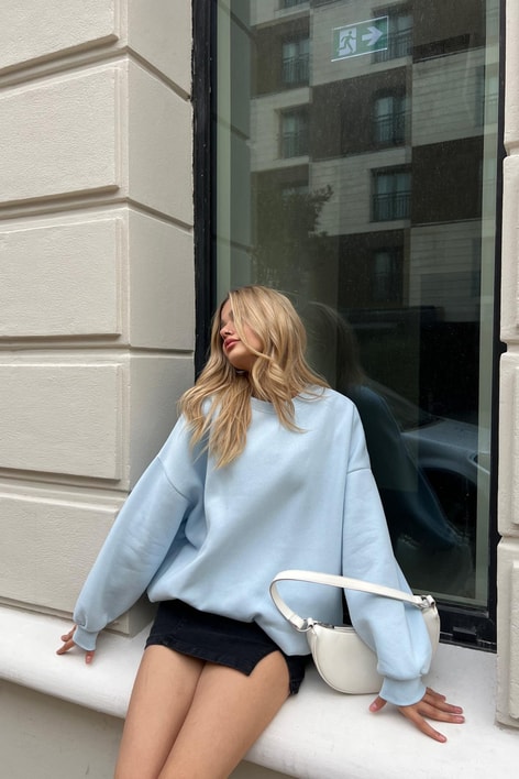 Basic Sweat Bebe Mavi