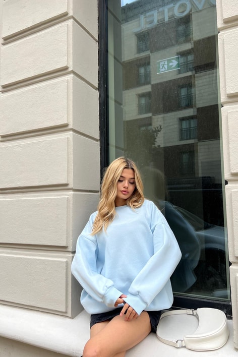 Basic Sweat Bebe Mavi