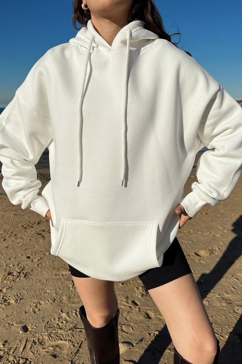 Cepli Basic Sweatshirt Beyaz