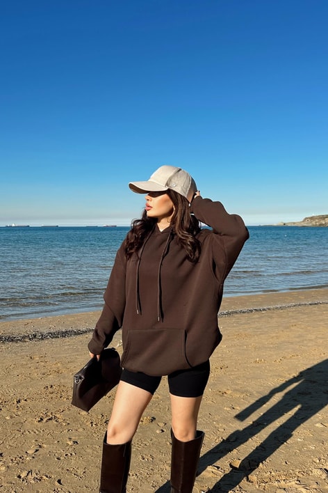 Cepli Basic Sweatshirt Kahve