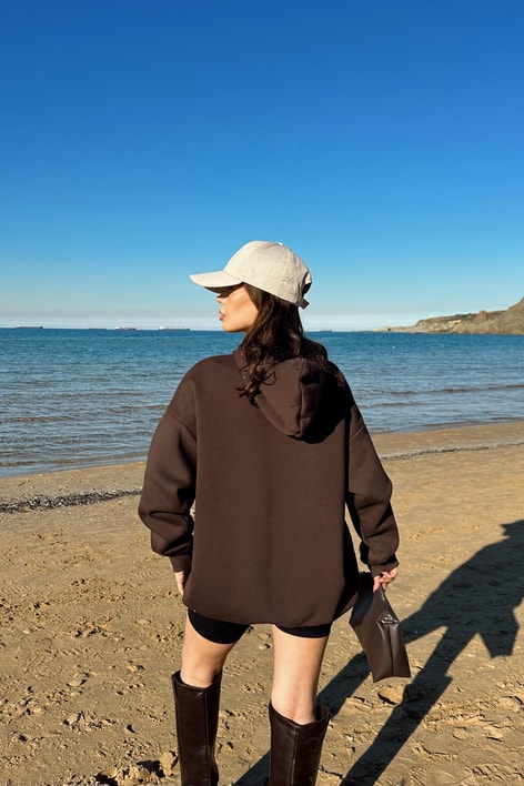 Cepli Basic Sweatshirt Kahve