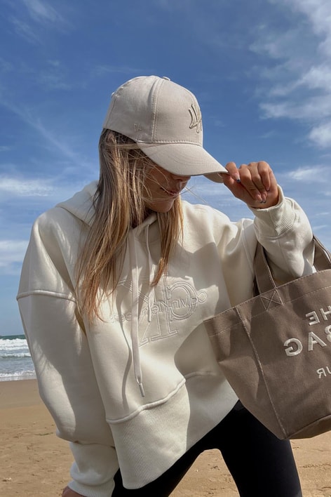 Ck Nakışlı Kısa Sweatshirt Krem