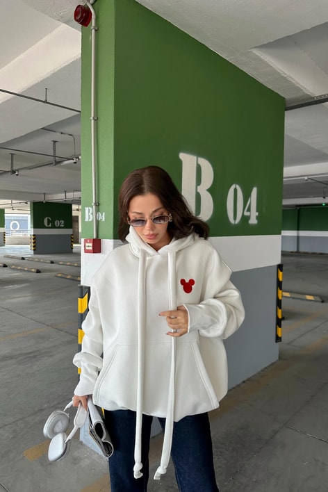 Mickey Sweat Beyaz