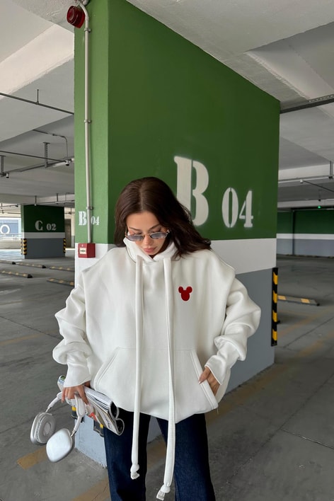Mickey Sweat Beyaz