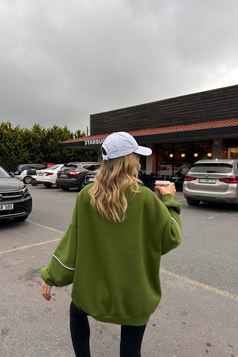 Paris Bonne Sweatshirt Kivi Yeşili