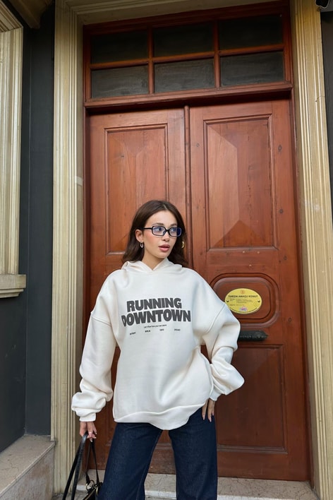 Running Sweatshirt Taş