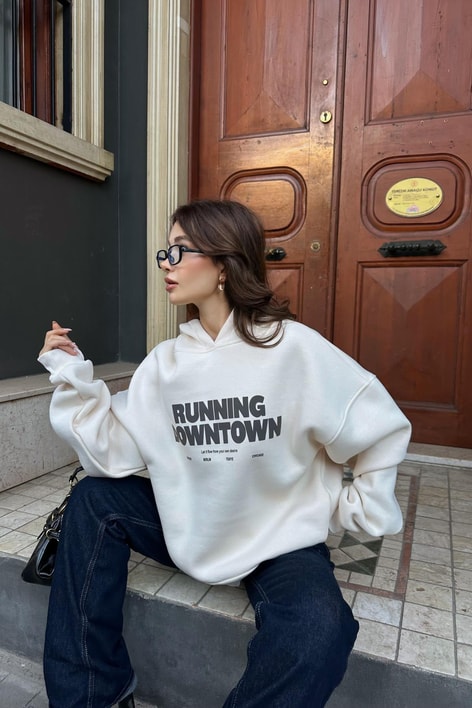 Running Sweatshirt Taş