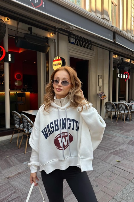 Washington Sweat Beyaz