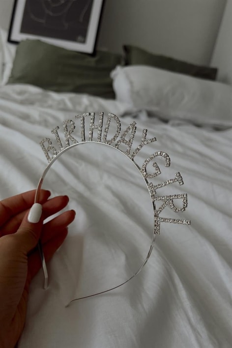 Birthday Girl Taç Gümüş