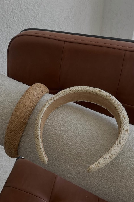 Hasır Örgü Taç Camel