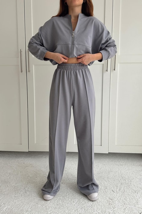 Baggy Eşofman Takımı Gri