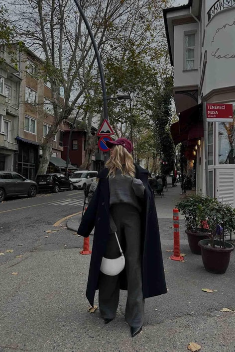 Basıc Oversize Triko Takım Antrasit