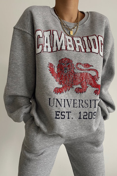 Cambiridge Jogger Eşofman Sweat Takım Gri