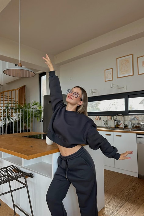 Crop Comfort Takım Antrasit