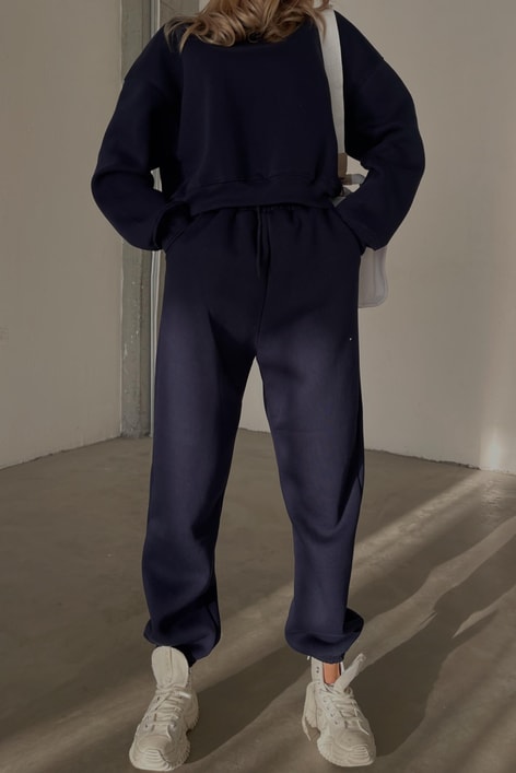 Crop Comfort Takım Lacivert