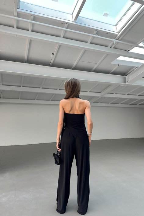 Fularlı İkili Takım Siyah