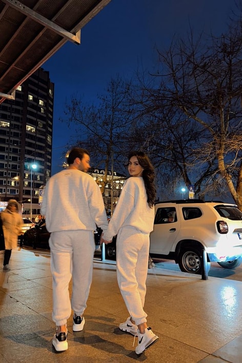 Jogger Sport Takım Gri