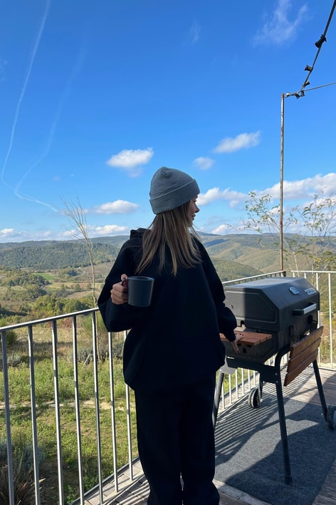 Kanguru Cepli Eşofman Takım Siyah