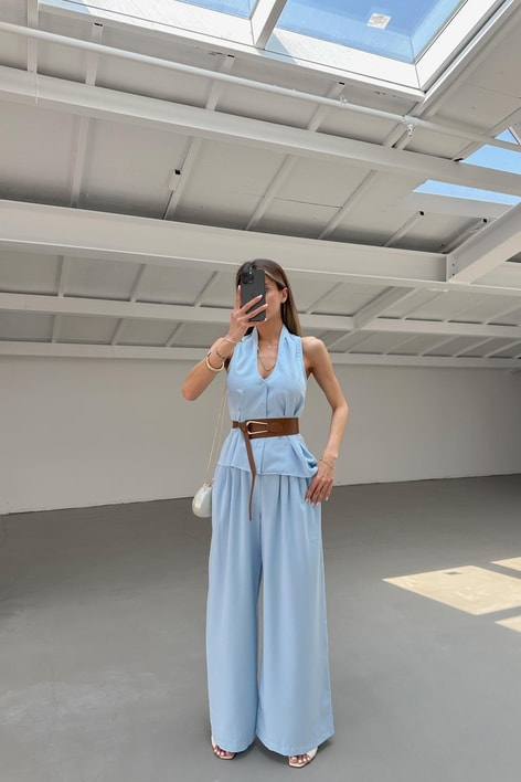 Kemerli Pepa Takım Mavi