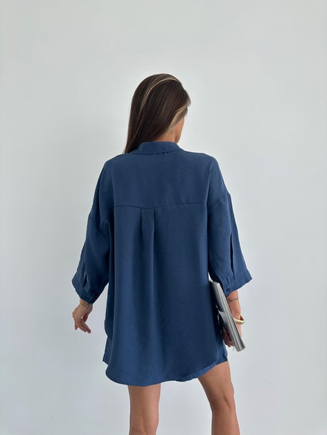 Tensel Şort Takım İndigo