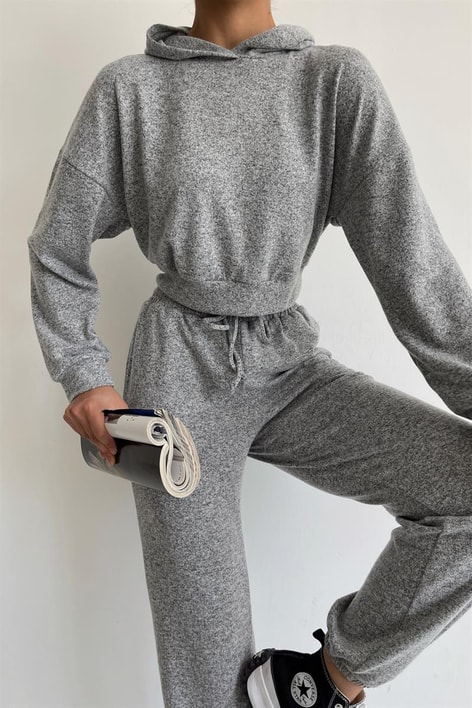 Triko Jogger Comfort Takım Gri